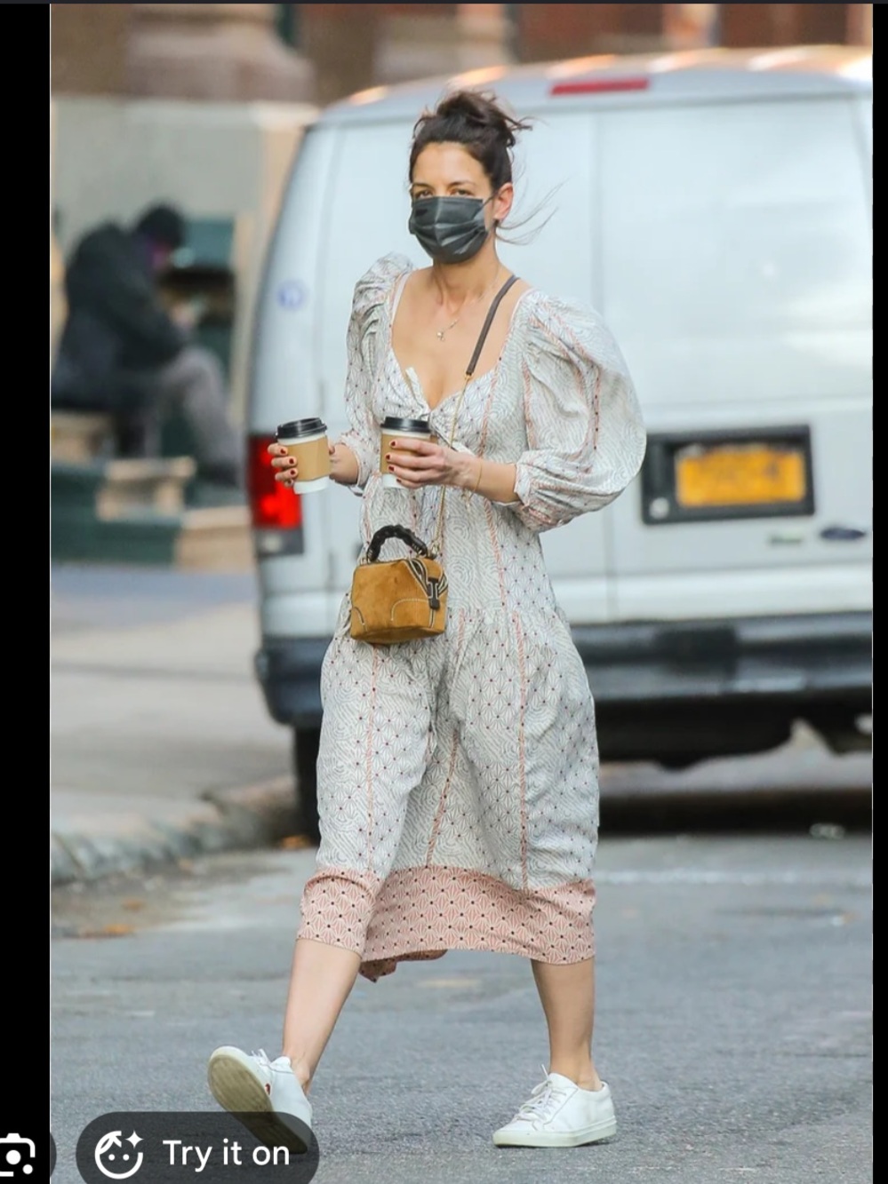 Ulla Johnson Rare Suki Silk Floral  Midi Dress Preloved 4 seen on Katie Holmes